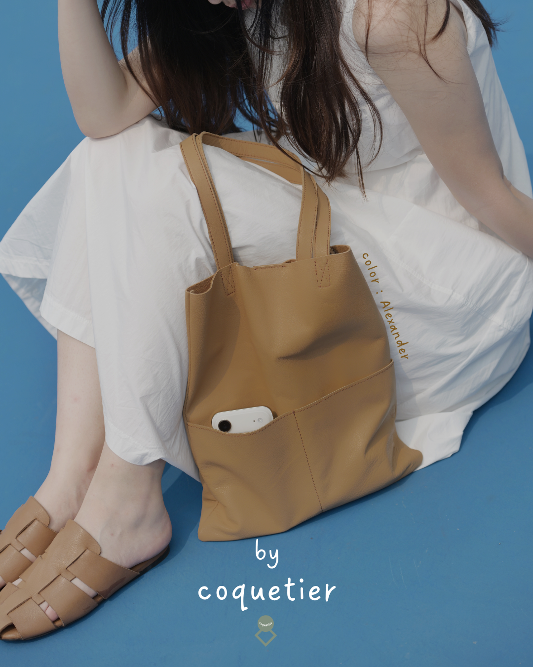 Leather Totebag (cocktail & wine collection)