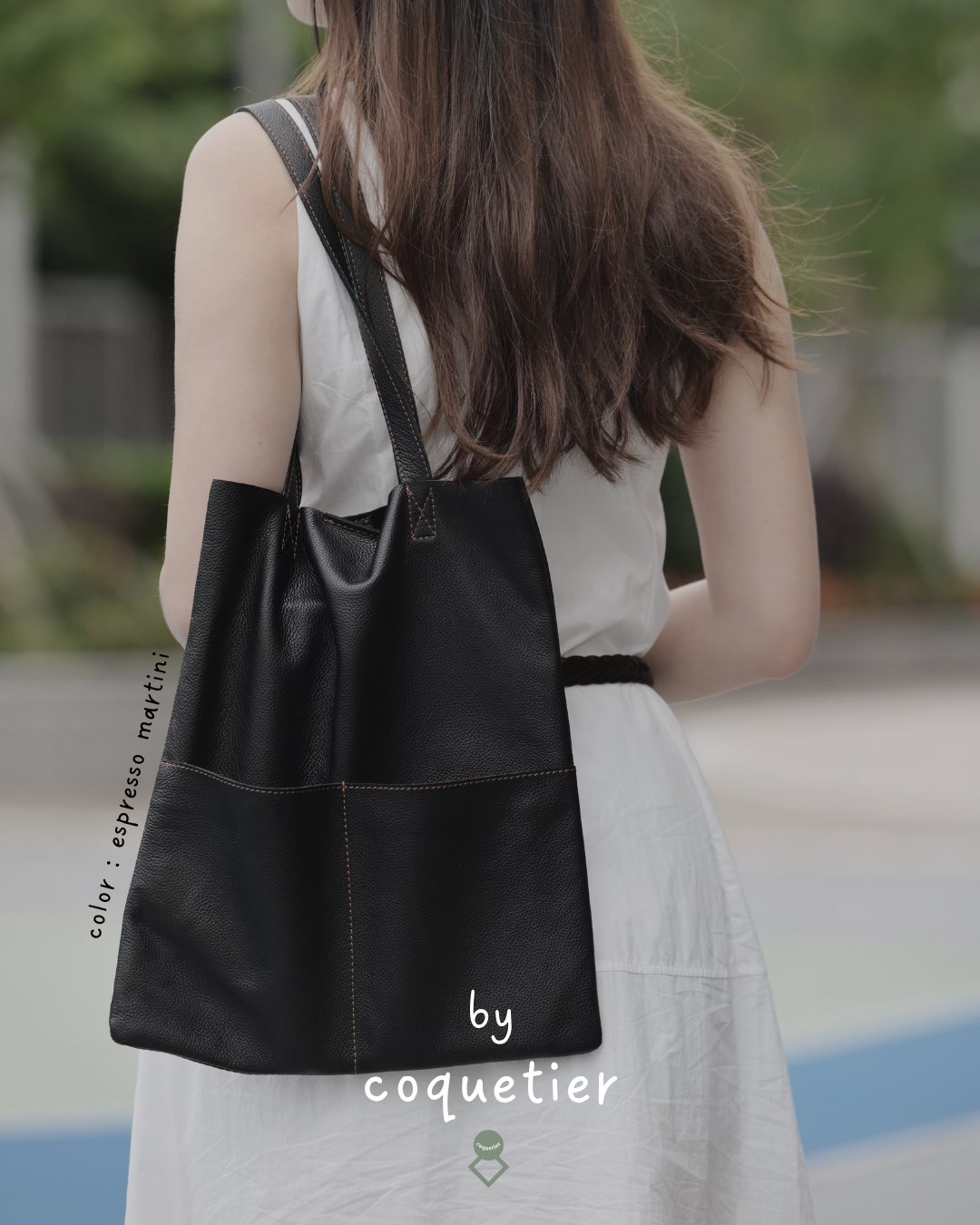 Leather Totebag (cocktail & wine collection)