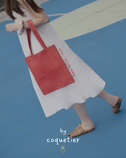 Leather Totebag (cocktail & wine collection)